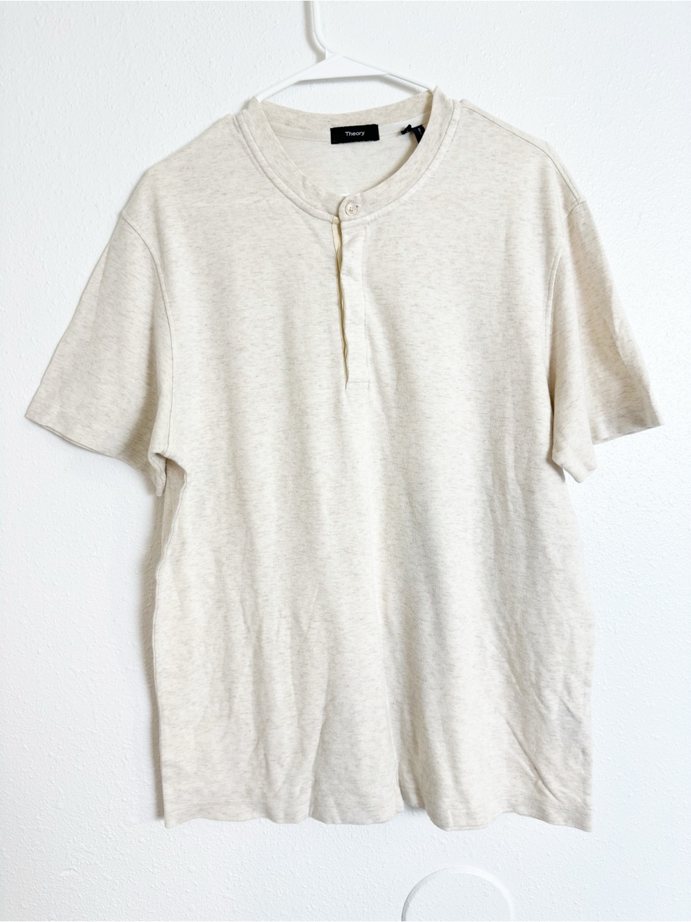 Theory Edson Henley double cotton Pima shirt